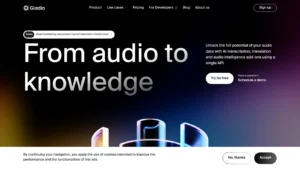 Gladia AI - AI Tools for Audio | Apsock.Tech