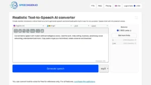 Read more about the article SpeechGen AI