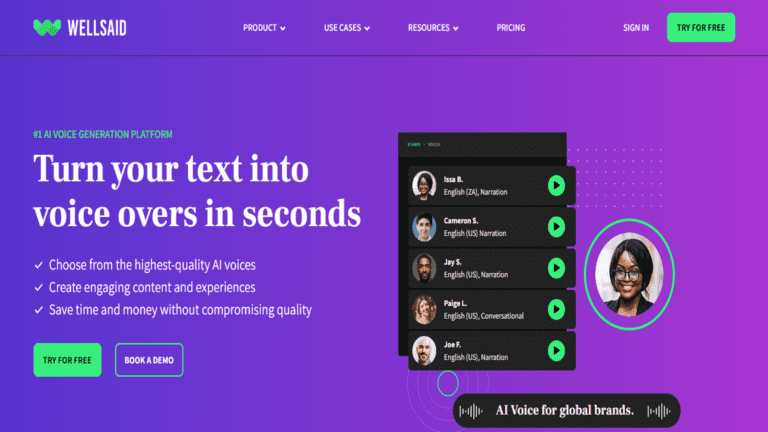 Read more about the article WellSaid AI